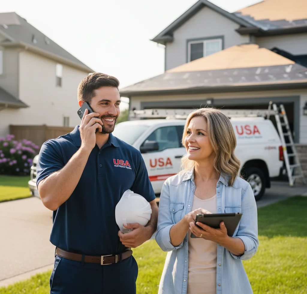 USA Roof Repair Experts customer support in Burns